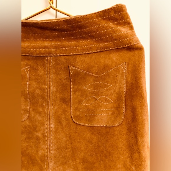 Free People. Modern Love Suede Mini Skirt - Picture 5 of 9